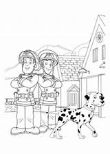 Fireman Sam Coloring Kids Pages Color Print Printable Characters Beautiful sketch template
