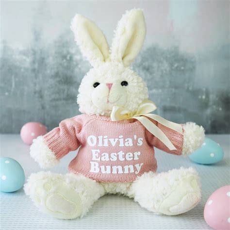 personalised easter bunny gift  sparks living notonthehighstreetcom