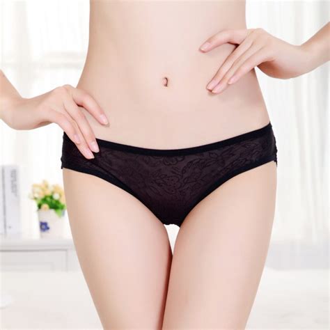 Female Butterflies Embroidered Hollow Out Lace Panties Women Low Waist