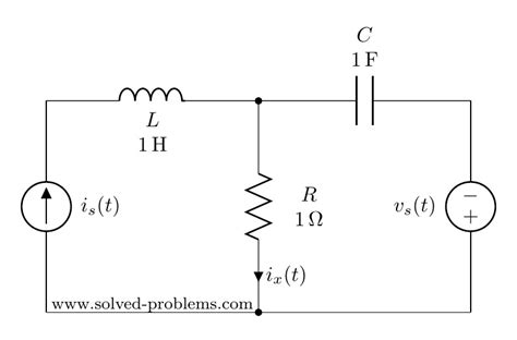ac circuit analysis sources   frequencies solved problems