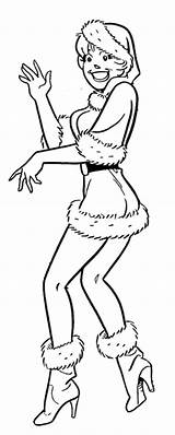 Coloring Archie Betty Comics Cooper Clothes Dance Pages Santas Colouring Color Christmas Printable Veronica Colorluna Jughead Sly Santa Cartoons Uteer sketch template