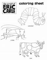 Carle Eric Coloring Worksheets Activities Preschool Printable Worksheeto Via sketch template