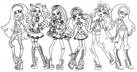 monster high coloring pages  characters bestappsforkidscom