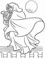 Coloring Rapunzel Pages Baby Disney Tangled Gothel Colouring Mother Book Princess Clip Kleurplaten Ferngully Color Kids Getdrawings Getcolorings Library sketch template