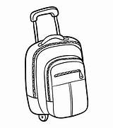 Suitcase Mala Clipartmag sketch template