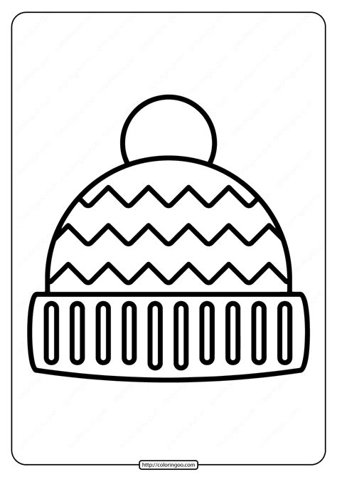 winter hat template  printable printable templates