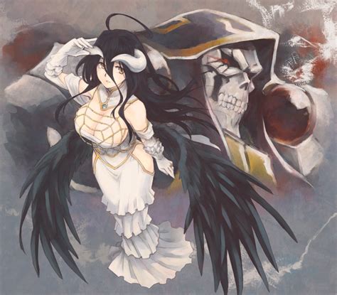 albedo and ainz overlord