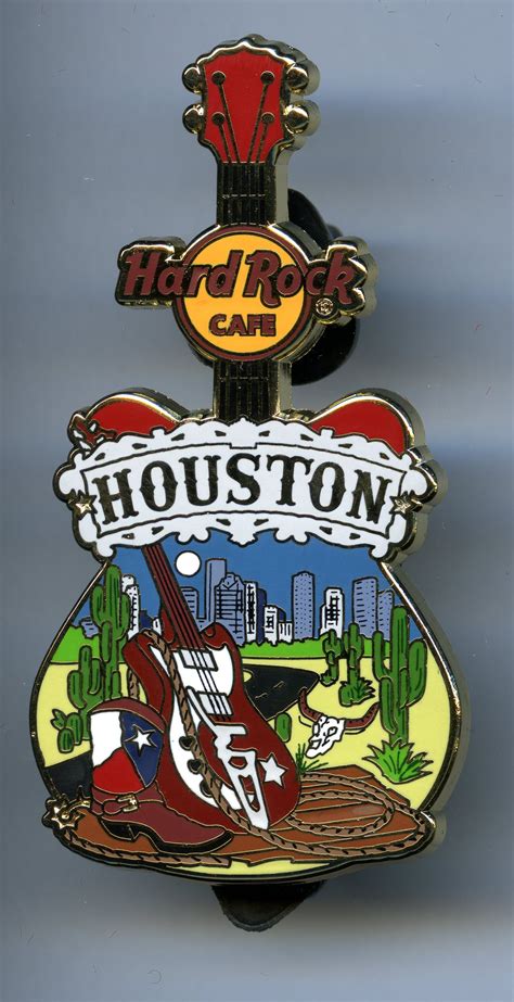 Houston Hard Rock Cafe Guitar Pin Hard Rock Cafe Hard