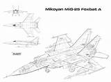 Foxbat Mikoyan Cutaway Cutaways sketch template