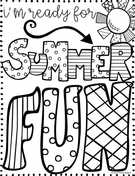 pre  summer coloring pages boringpopcom