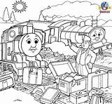 Thomas Coloring Train Pages Friends Printable Kids Book Engine Tank Birthday Happy Colouring Douglas Donald Coloringpagesfortoddlers James Scottish Carrol Trains sketch template