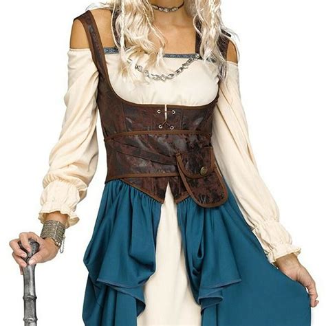 Viking Shield Maiden Costume Adult Queen Lagertha Medieval