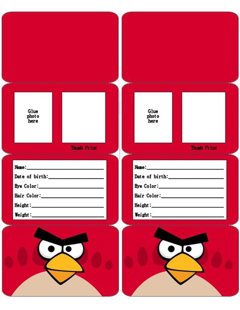 id card template  kids creative professional template