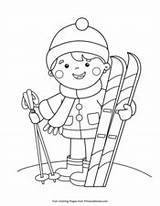Skis Primarygames sketch template