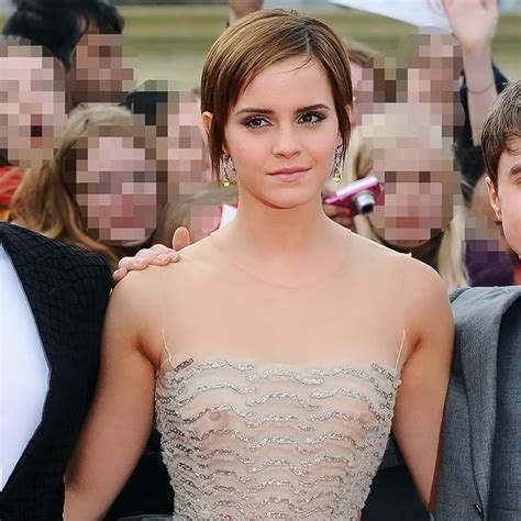Teh Madu Emma Watson Breast Hard Nipple In See Through