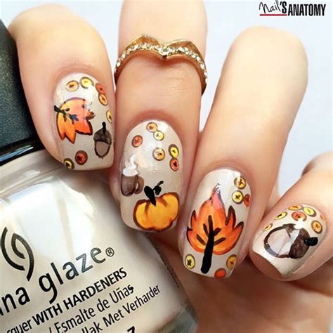 Autumn Nail Art By Nailsanatomy Sonailicious