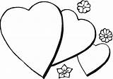 Pages Hearts Flowers Heart Flower Coloring Colouring Col sketch template