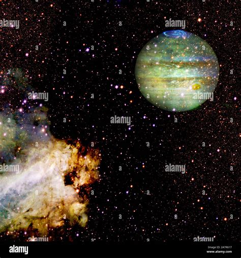 Planeta Júpiter En El Espacio Ultraterrestre Ciencia Papel Tapiz La