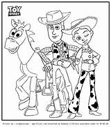 Toy Woody Coloring Story Jessie Bullseye Pages Clipart Drawing Artworks Jessy Library Popular Getdrawings Coloringhome sketch template