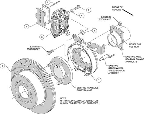 wilwood disc brakes rear brake kit part