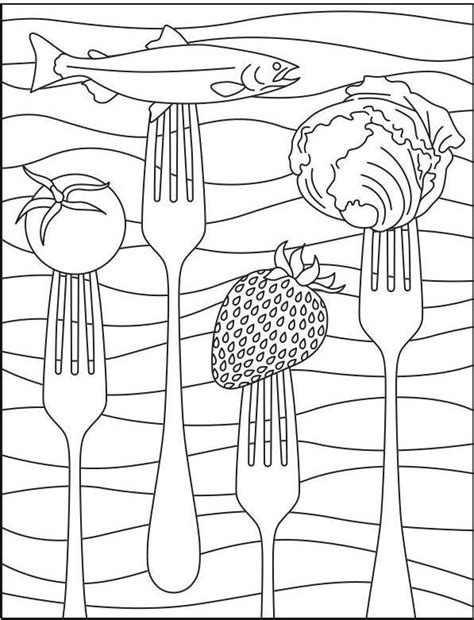 fun coloring  national nutrition month national