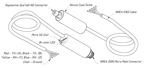raymarine nmea  cable wiring diagram