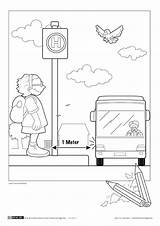 Verkehrserziehung Verkehr Grundschule Sachunterricht Abstand Illustratorenfuerfluechtlinge Sachkunde Pinnwand sketch template