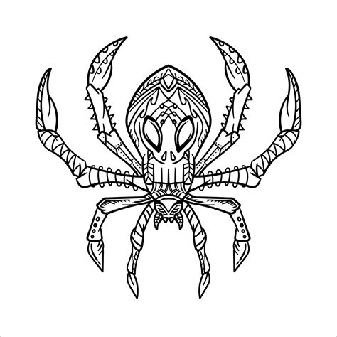 halloween printable spider coloring pages    printables