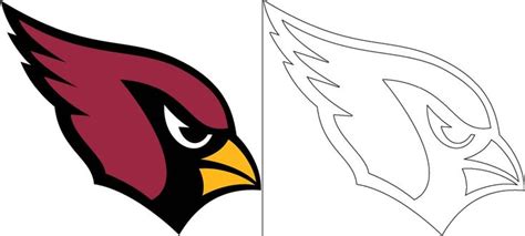 cardinals logo coloring page nfl teams logos nfl logo nfl teams