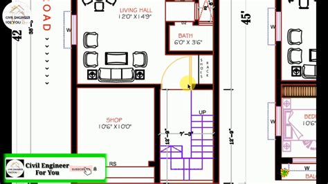 civil engineer      bedroom house plan east face  vastu house plan