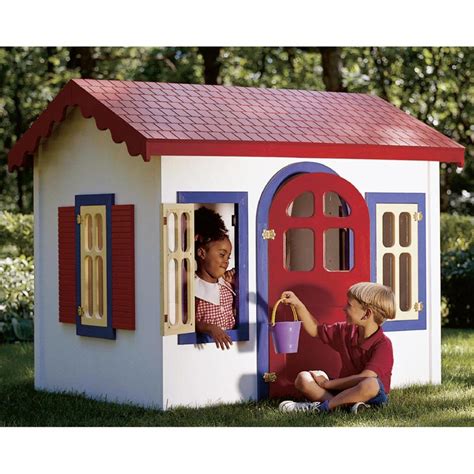country cottage playhouse woodworking plan  wood magazine