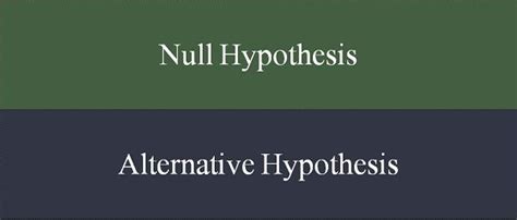 difference  null  alternative hypothesis  comparison