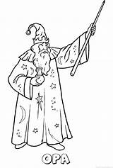 Opa Kleurplaten Wizard Wizards Vlinder sketch template