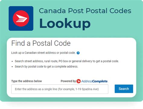 postal code lookup canada  statuspnr
