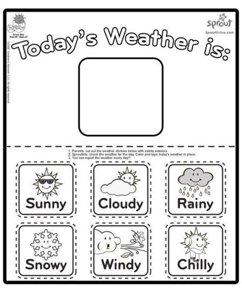 kinds  weather coloring page preschool weather weather