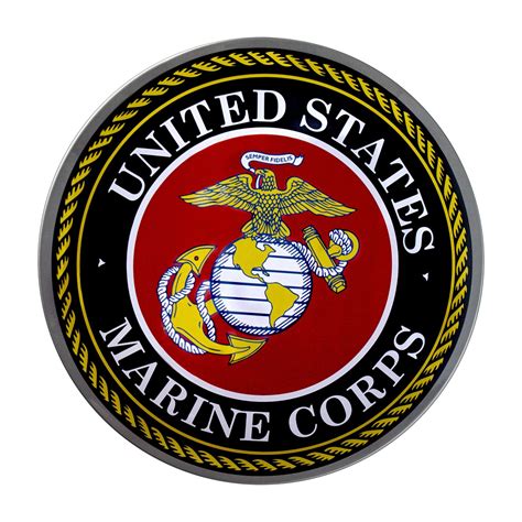 united states marine corps emblem dome metal sign  marine corps