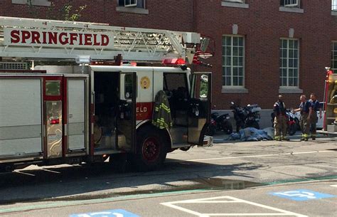 springfield fire department puts  small fire  mass mutual offices  state street