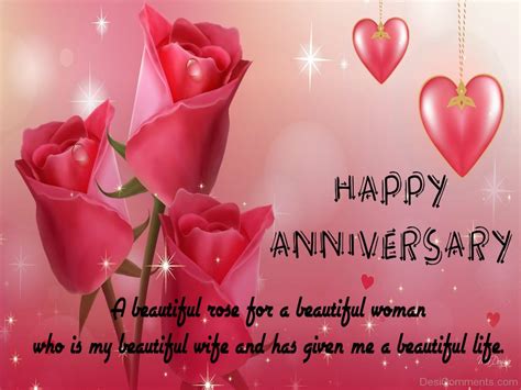 happy anniversary  beautiful rose desicommentscom