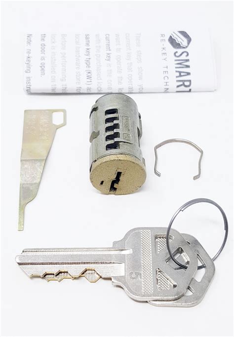 kwikset smartkey replacement cylinder knob rekey brass finish ebay