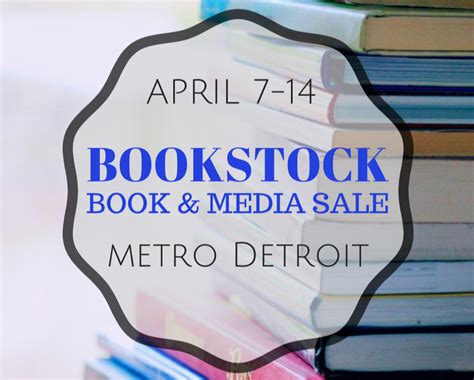 bookstock book media sale april    livonia
