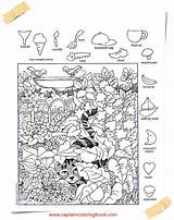 Coloring Book Find Hidden Objects sketch template