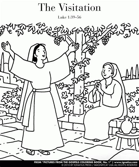 visitation coloring page coloring home