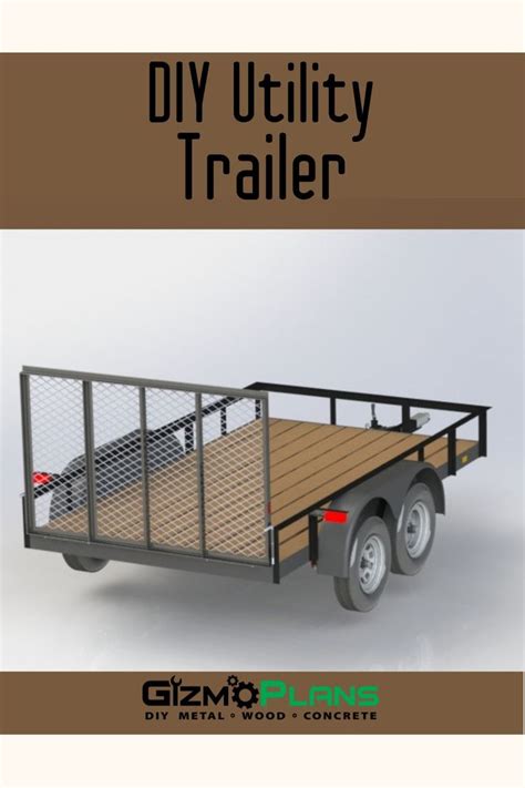 pin  diy trailer plans