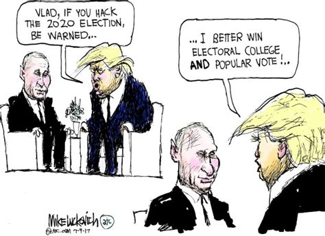 drawn to the news trump and putin talk election meddling