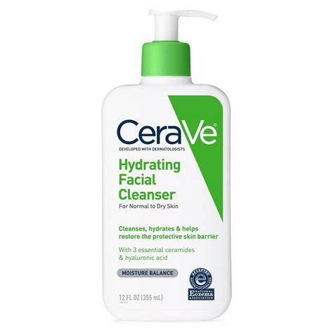 cerave hydrating facial cleanser normal  dry skin  ml