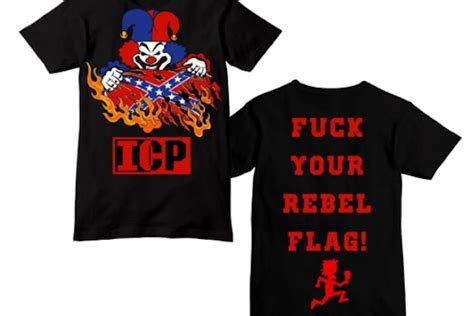 insane clown posse selling a fuck your rebel flag t shirt boing boing