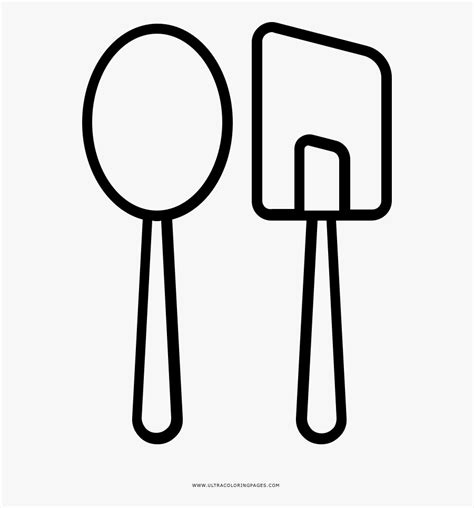 cooking utensils coloring page  transparent clipart clipartkey