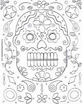 Coloring Halloween Pages Hard High Mask Dia Lit Muertos School Colouring Los Really Color Printable Print Clipart Difficult Resolution Dead sketch template