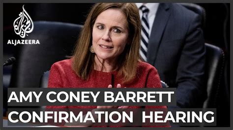 barrett confirmation hearing tough questions for trump s nominee youtube