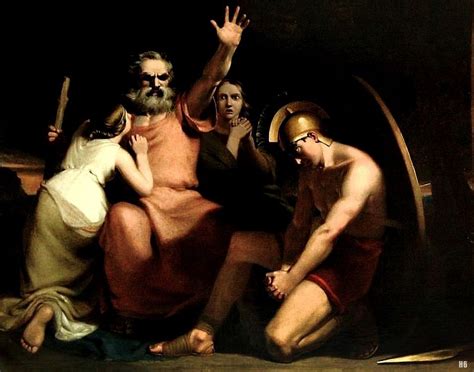 Oedipus Cursing His Son Polynices Follower Of Johann Heinrich Fussli